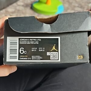 Jordan 3 Retro TD in Black and Cement Gray